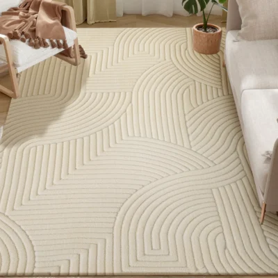 Tapis Cosy poils courts 160×120 cm — Moderne antidérapant