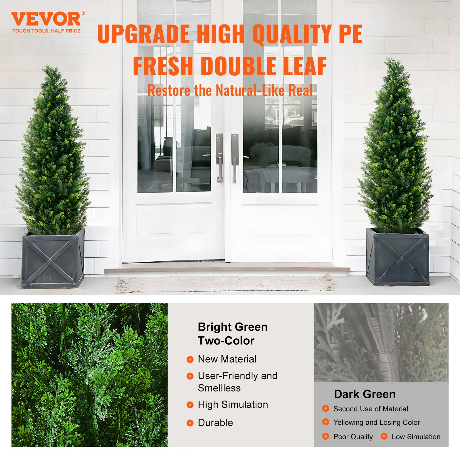 Plante déco arbre topiaire cèdre pin cipprès artificiel – Image 2