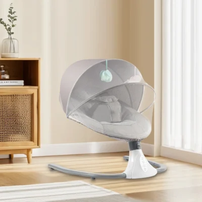 Lit enfant Berceau électrique Bluetooth télécommande 0-18 mois