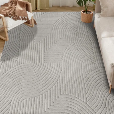 Tapis salon poils courts 230x160 moderne antidérapant