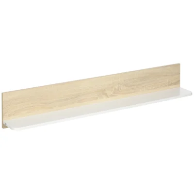 Étagère murale flottante chêne blanc 120x15x20
