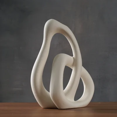 Vase CAPIRON-Vase en céramique abstrait, arrangement floral, salon, bureau de table,...