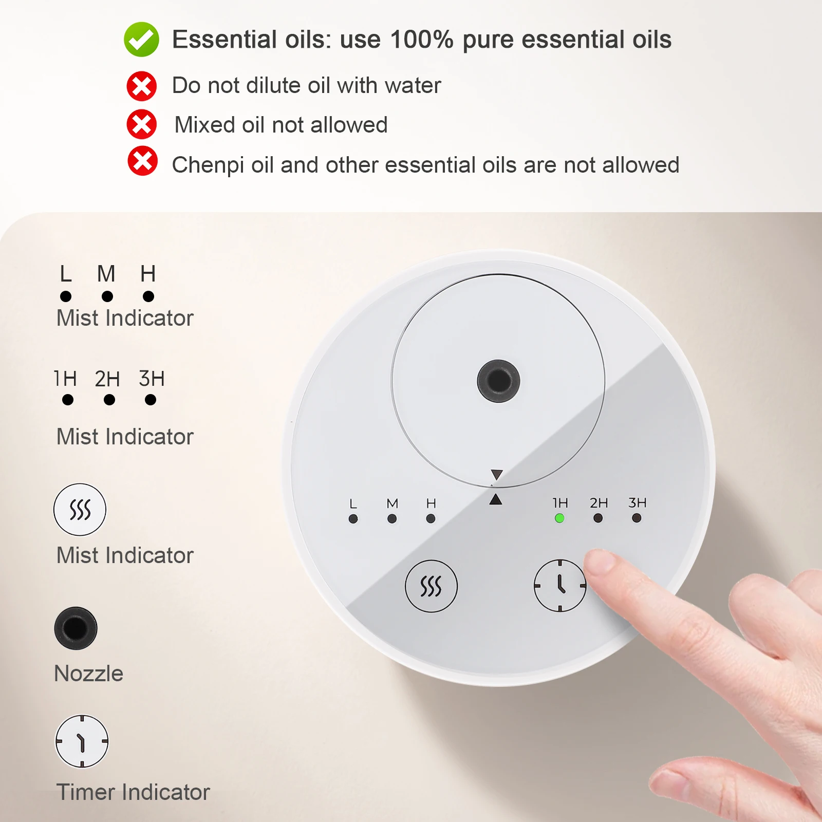 Bougie Diffuseur USB nébuliseur Mini Machine atomisation – Image 3