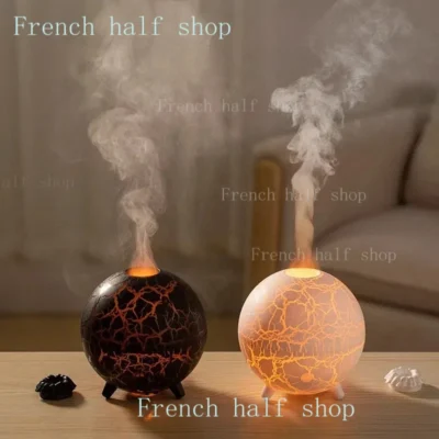 Bougie Diffuseur Planète 200ML USB flamme craquelée