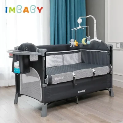 Lit enfant IMBABY berceau Convertible balançoire auto pare-chocs