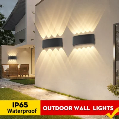Lampe murale LED IP65 étanche jardin/intérieur