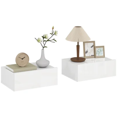 Chevet Lot 2 chevets muraux tiroir moderne