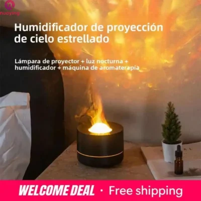 Bougie Humidificateur diffuseur projection ciel étoilé lumière nocturne