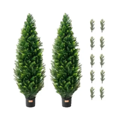 Plante déco arbre topiaire cèdre pin cipprès artificiel
