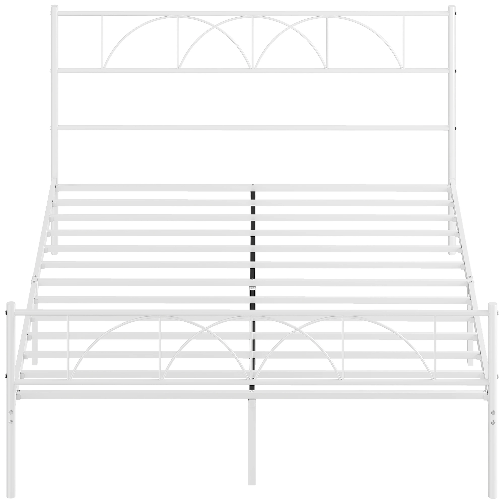 Tête de lit Lit 160x200 tête lit lattes acier rangement sous lit – Image 3