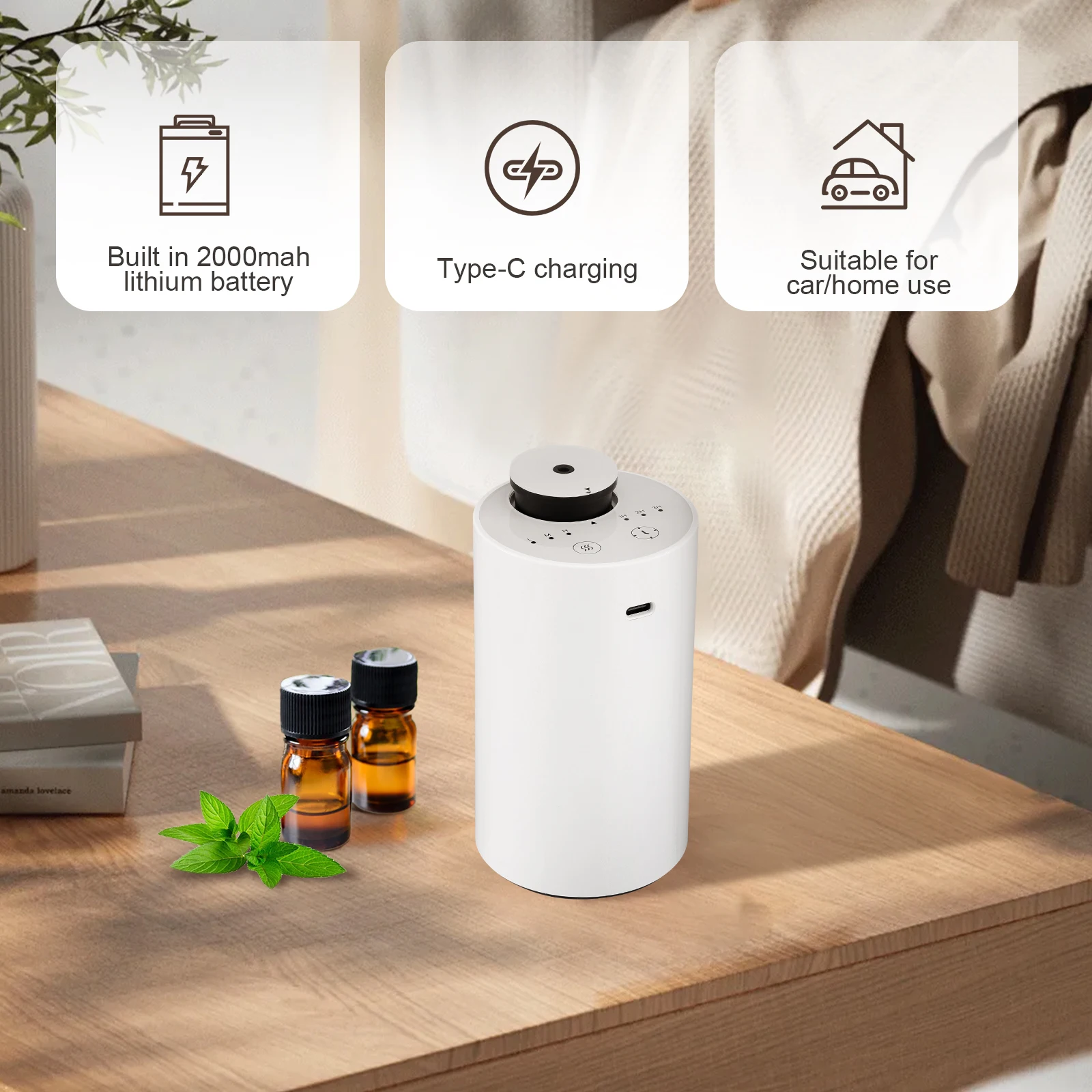 Bougie Diffuseur USB nébuliseur Mini Machine atomisation – Image 2