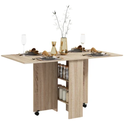Table manger pliante ailes 75x140x74 naturel
