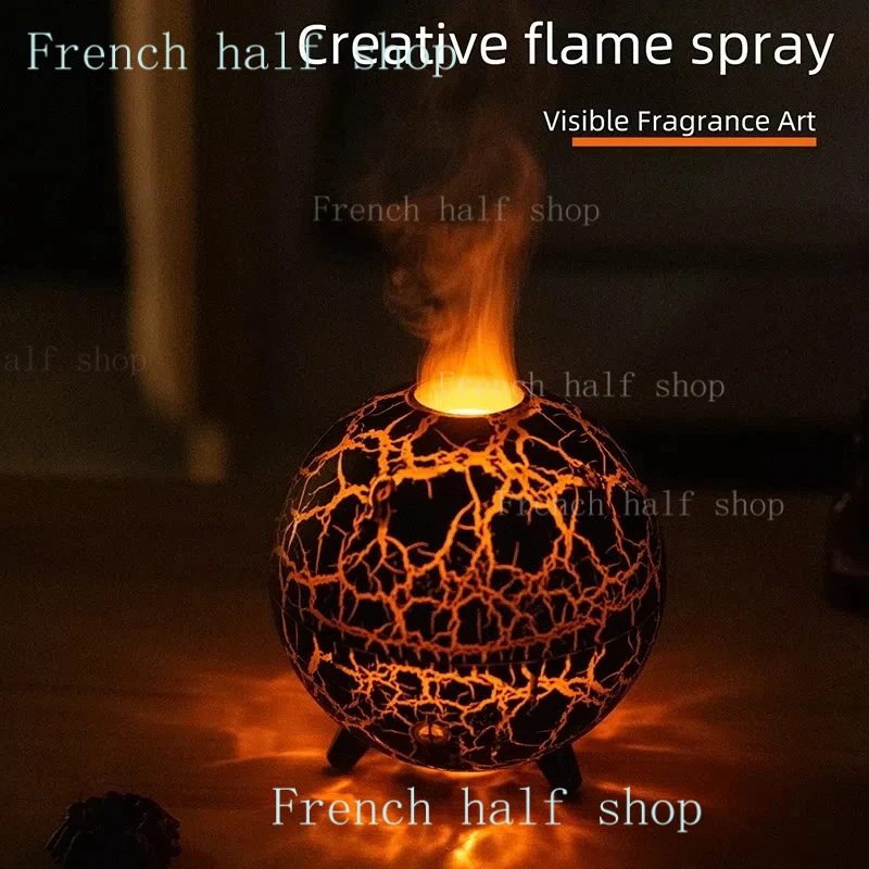 Bougie Diffuseur Planète 200ML USB flamme craquelée – Image 2