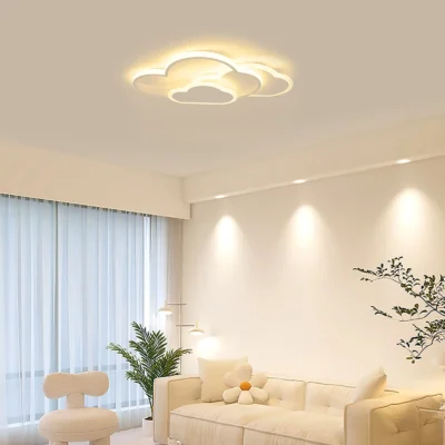 Plafonnier LED nuage 3 couleurs 52x31 chambre enfant