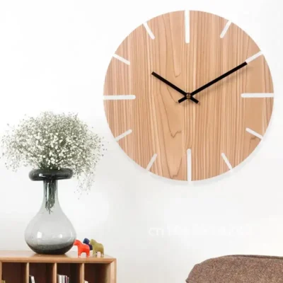 Horloge Murale Nordique Rétro en Bois Massif, Horloges Silays euses, Décoration de...