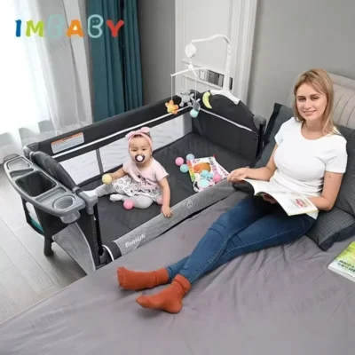 Lit enfant Lit bébé portable bascule 0-6 ans table à langer