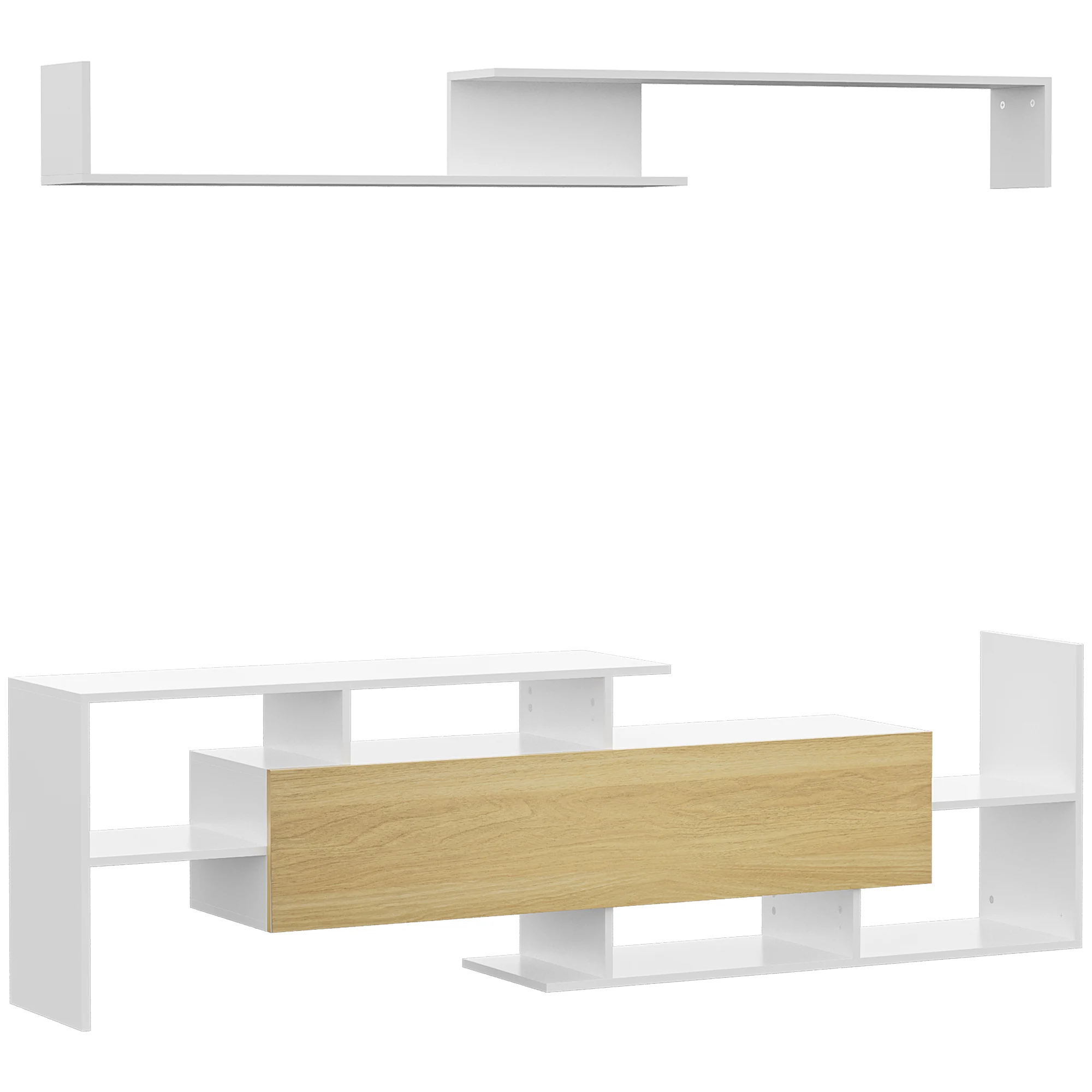 Pouf meuble TV salon 153.6x25x42