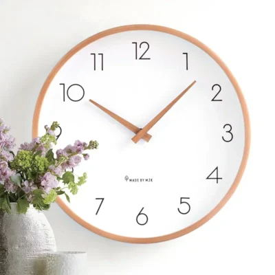 Horloge murale Simple et moderne en bois massif, personnalité créative, mode, maison,...