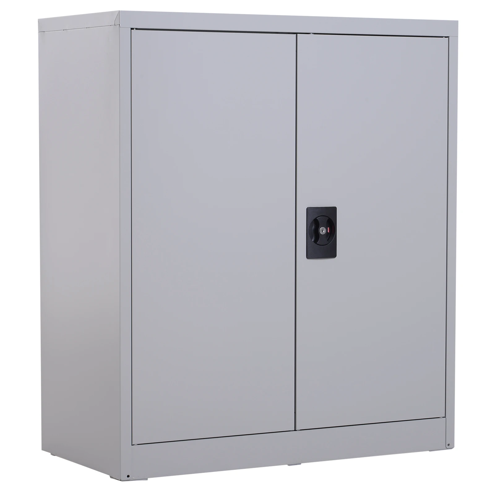 Classeur métal serrure 2 portes 80x40x92.5 gris