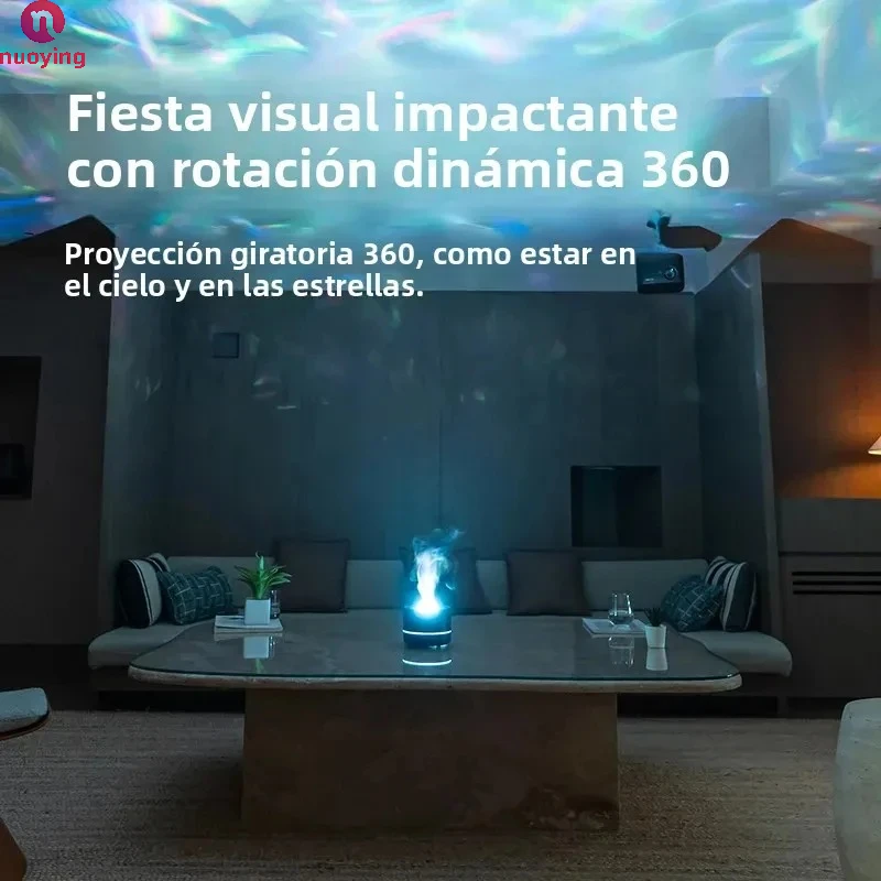 Bougie Humidificateur diffuseur projection ciel étoilé lumière nocturne – Image 2