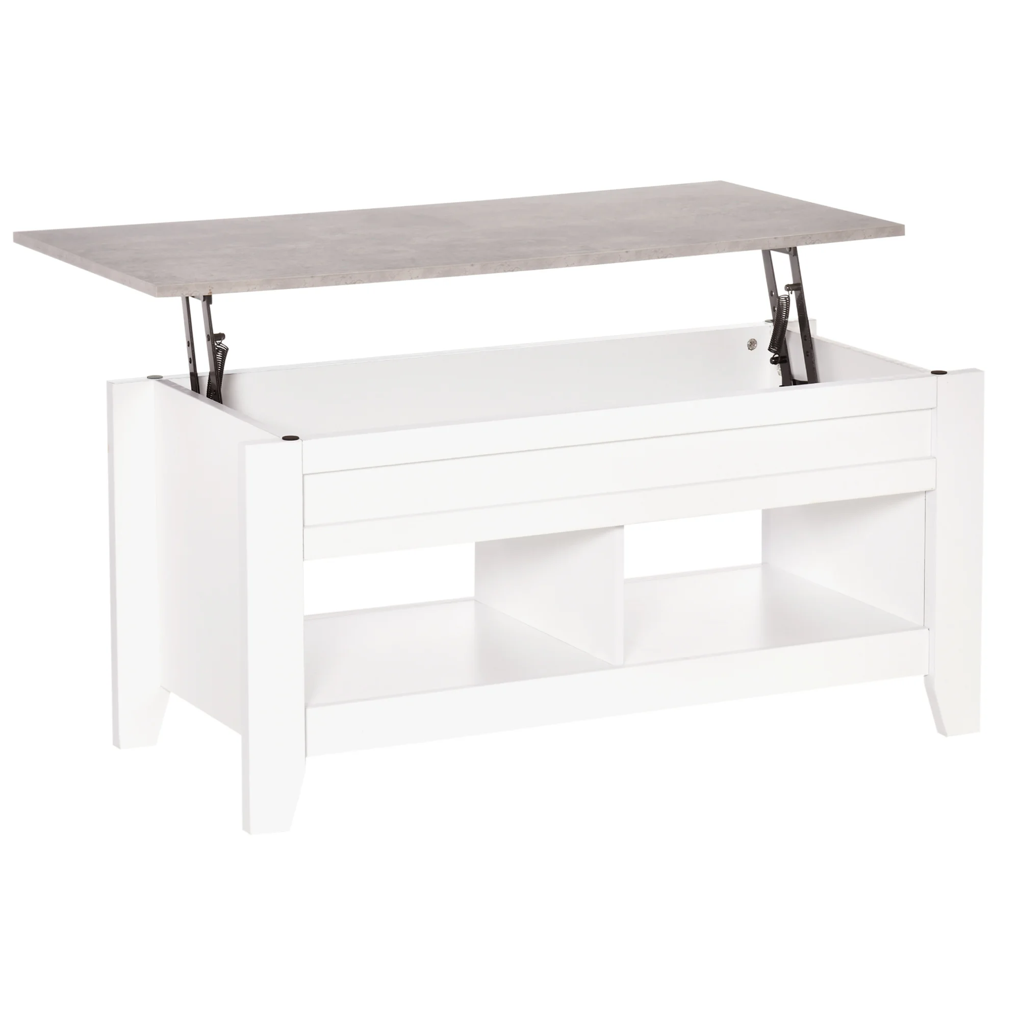 Table basse relevable 2 compartiments 105x50x49 – Image 2