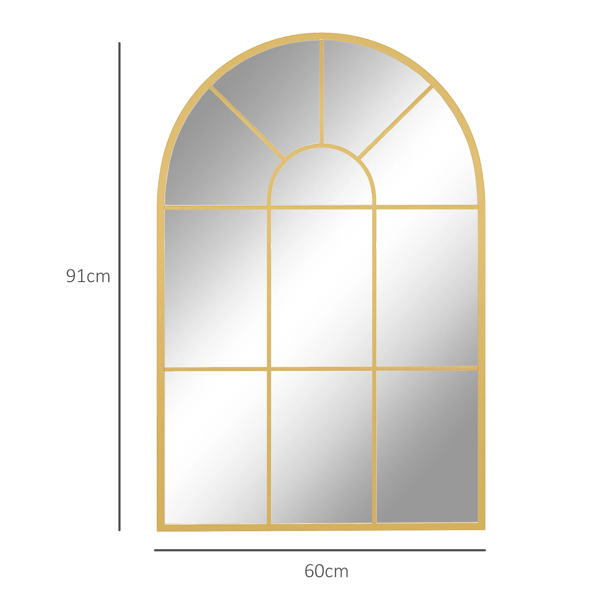 Miroir mural 60X91 fenêtre entrée – Image 3