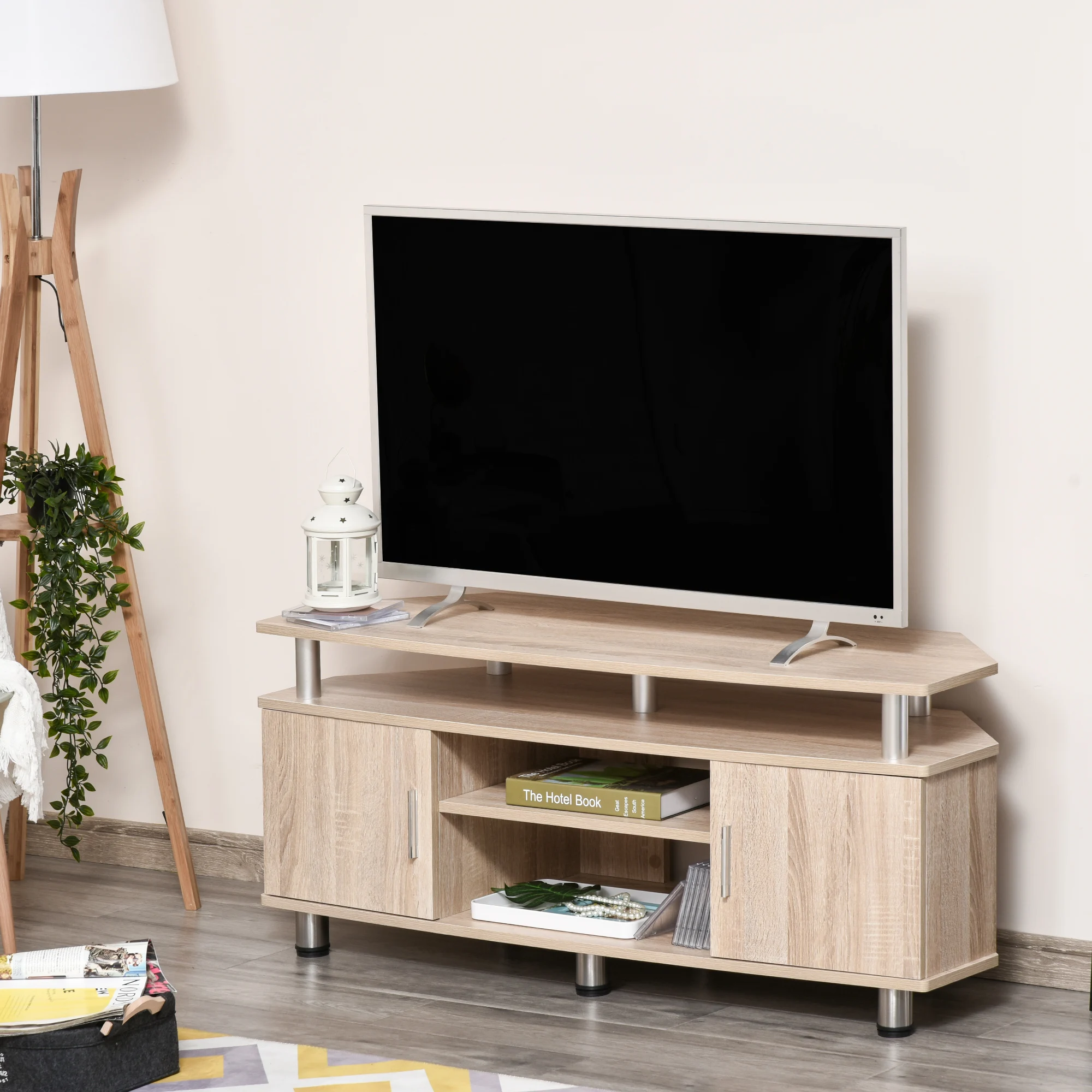 Meuble TV 55po 2 portes 120x39.5x52 compact – Image 3