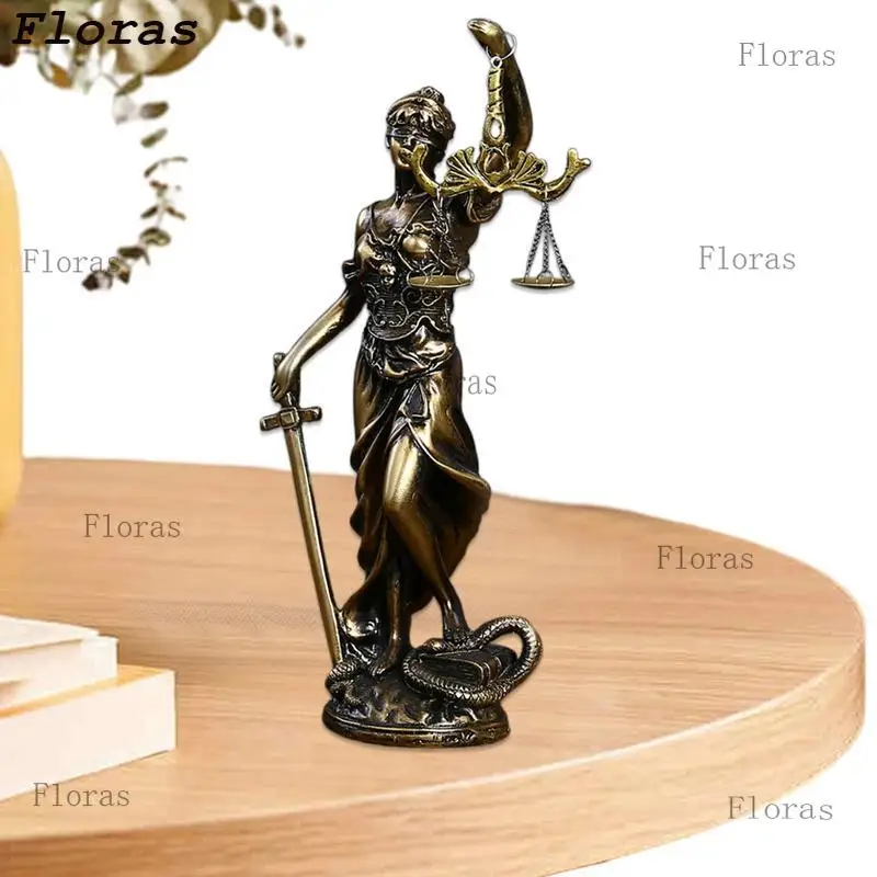 Statue Déesse Justice résine figurine rétro – Image 3